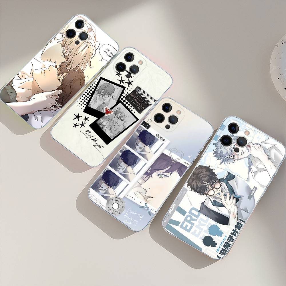 Nerd Project bl Anime For iPhone 11 12 13 14 15 16 17 Pro Max Plus 13 Mini Silicone Soft Transparent Back