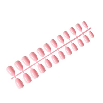 Packung mit 24 Kurzen Ballerina Sicheren Kratzfesten Sarg Falschnägeln Französischer Stil DIY Anmutige Persönlichkeit Acrylnagel
