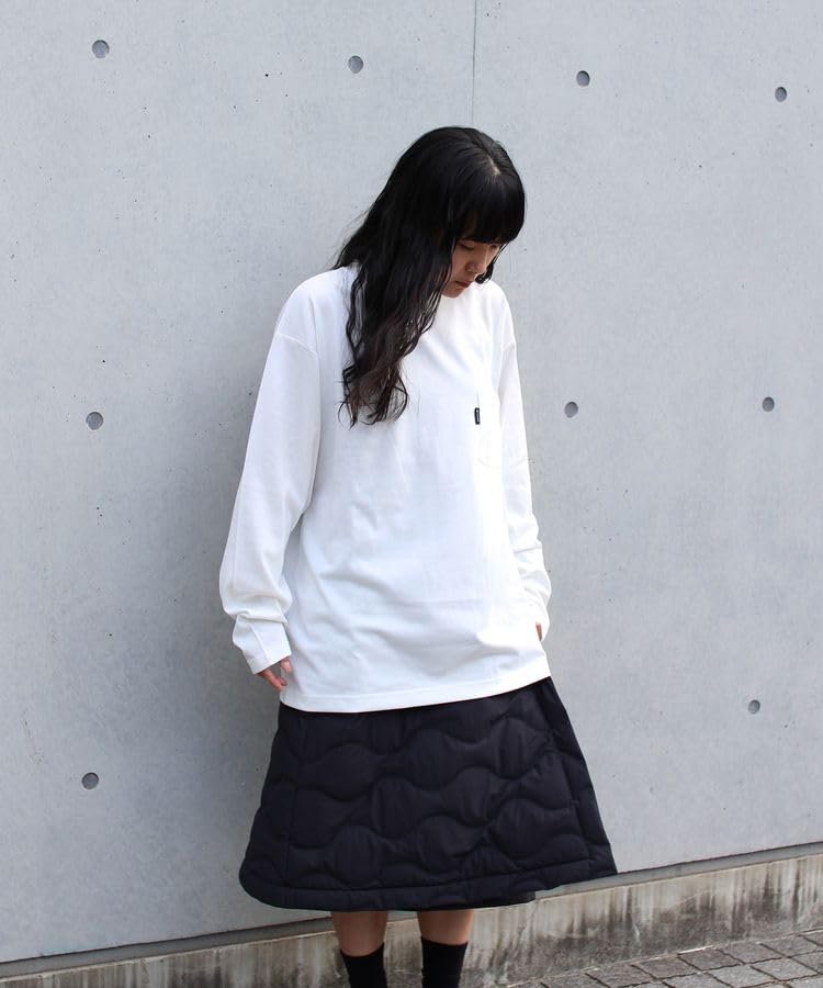 Snow Peak Living Shell Long Pro. L/S T-shirt EC-TS-25AU013, Cut and Sew, Long Sleeve T-shirt, Men's and Women's, White, Size M