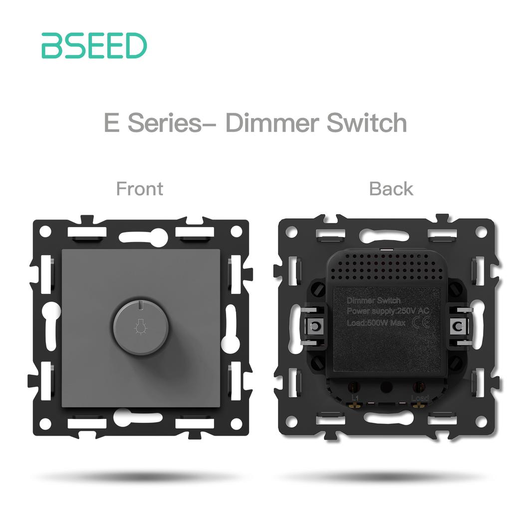 BSEED Switch DIY Modules Smart Light Switch Parts White Glass Frame DIY Combination Wall Sockets USB Charge Key E-Series