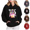 Mode Dames Casual Bedrukte Lange Mouw Pullover Hoodies