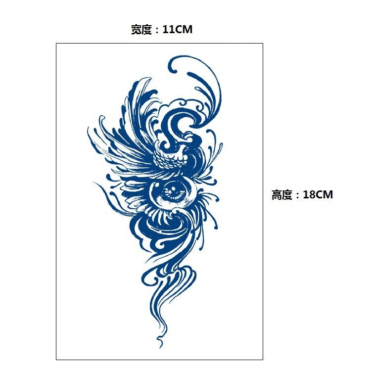 Stopniowa Zmiana Geometryczny Ziołowy Sok Lis Wieloryb Syrena Symulacja Naklejka Tatuaż, Kalkomania do Transferu Wodnego