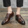 High Quality Leather Business Formal Shoes 2024 Classic Italian Casual Dress Shoes Men Elegant Office Formal Oxford Shoes