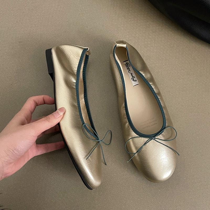 Mode Mode Damen Ballerinas Mary Janes Schuhe Warm Weich Damen Runde Zehen Schuhe Flache Damen Ballerinas Schuhe