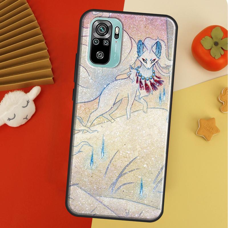 Kitsune Fox Art For Xiaomi Redmi Note 10 Pro Case Cover For Redmi Note 11 Pro 10A 10C 9 8T 9S 10S 9T 9A 9C Case
