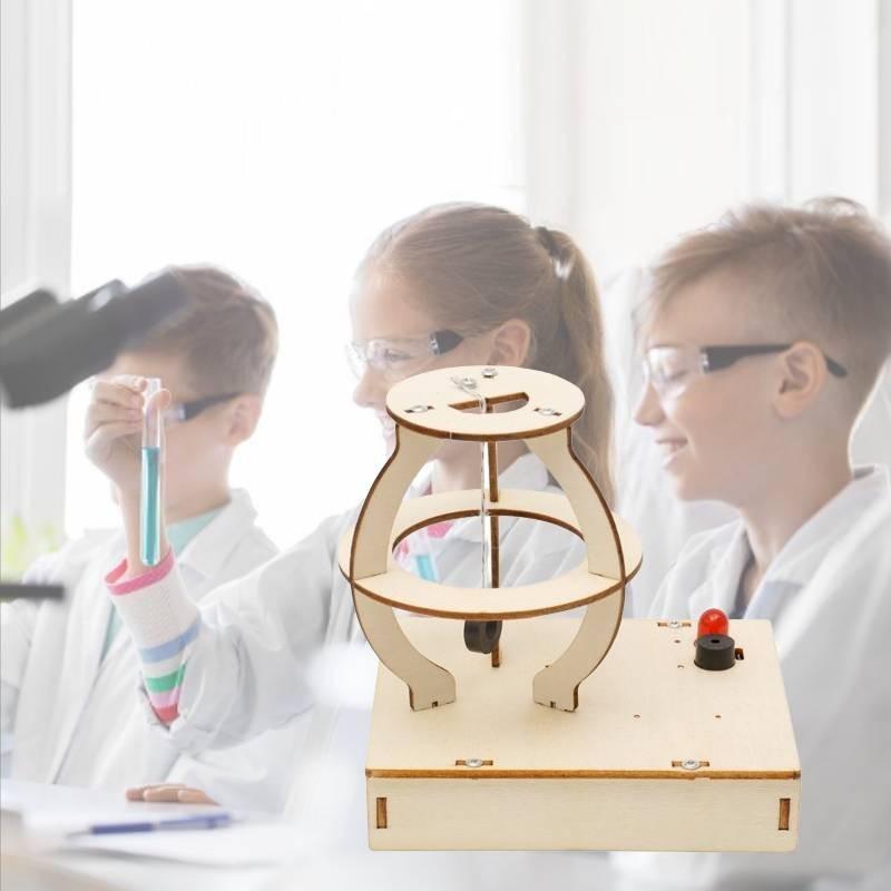 Modèle d'alarme sismique DIY en bois Jouet éducatif STEM Maker pour enfants