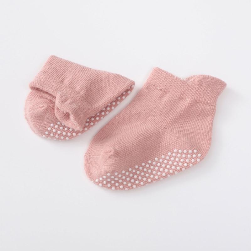 Floor Socks Lovely Anti Slip Socks Soft & Breathable Cotton Baby Socks for Indoor Activities & Learning To Walk 1 Pair