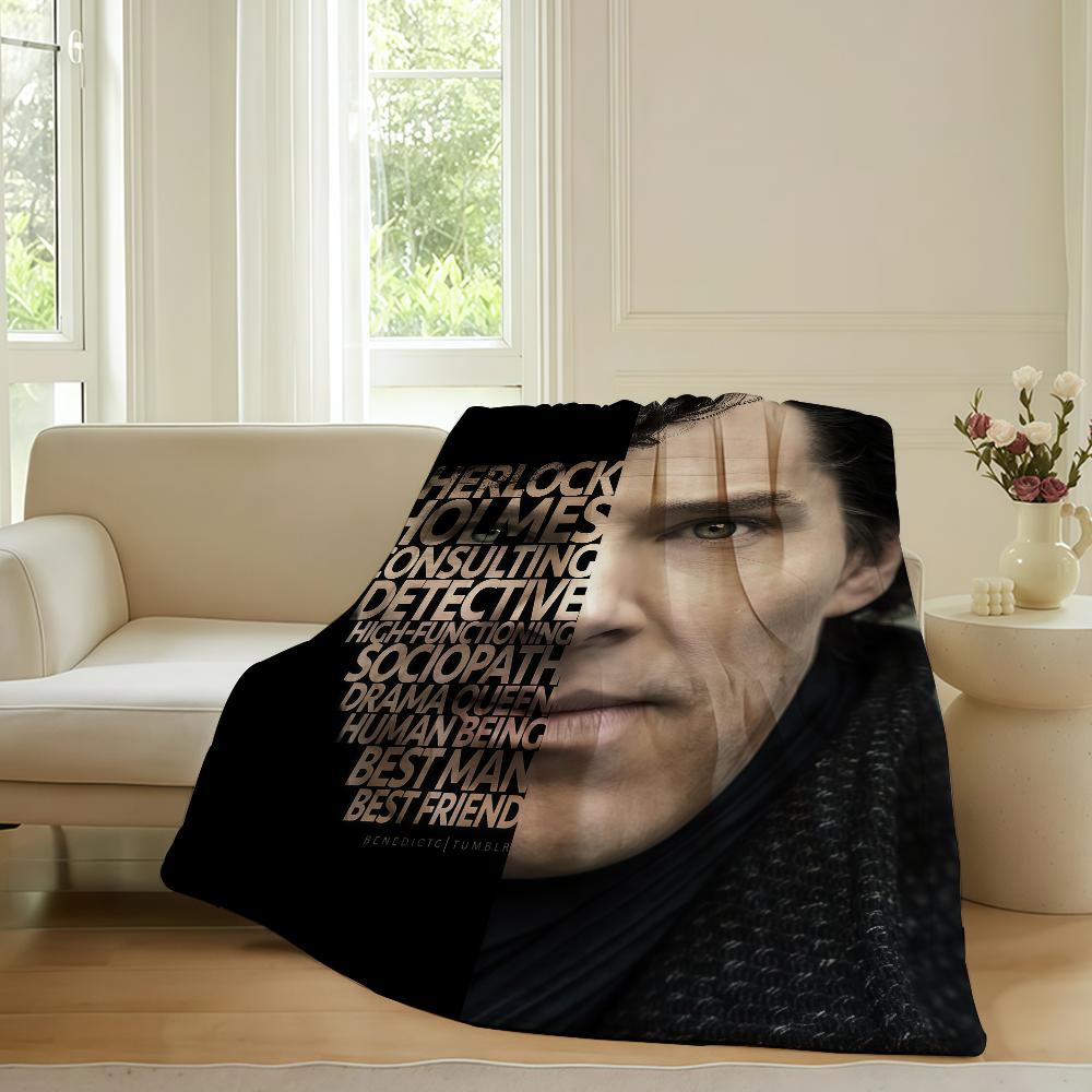 

Movie S Sherlock H Holmes Blanket For Sofa Office Bed Plane Travel Sleep Read Relax Camping Soft And Warm 75x90cm