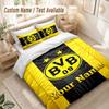Custom Name Bedding Set 3 PiecesBorussia Dortmund Print Duvet Cover + 2 Pillowcases Soft Bed Decor