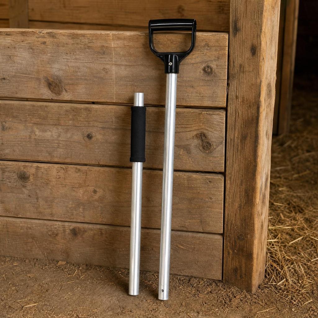 Detachable Stable Fork Handle Easy to Assemble for Barn Use, Horse Owners
