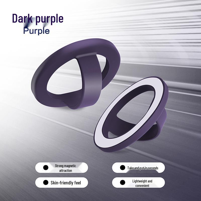 Magnetic Silicone Finger Ring Holder for iOS & Android - Universal Back Sticker Buckle