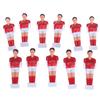 11pcs Foosball Men Table Boys Man Footballer Red Party