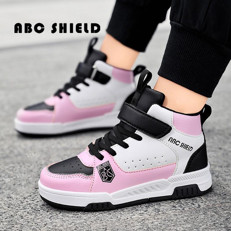 Kids Casual Sneakers Girls Boys Strap School Shoes With Cushioned Sole Age 7-16 Years