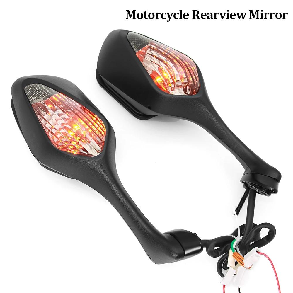 For Honda CBR1000RR CBR 1000 RR 2008-2016 2009 2010 201 A Pair of Motorcycle Rear View Side Mirrors with LED Turn Signal Light