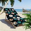 Floral Pattern with Daisies Design Beach towel quick-drying for travel outdoor sports jogging beach and swimming