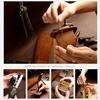 Hallmo Car Cowhide Leather Key Protective Cover Key Case for Volkswagen Golf 8
