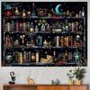 VIKAMAMagic Bookshelf Tapestry Magic Potion Dark Living Room Sofa Background Wall Room Decoration