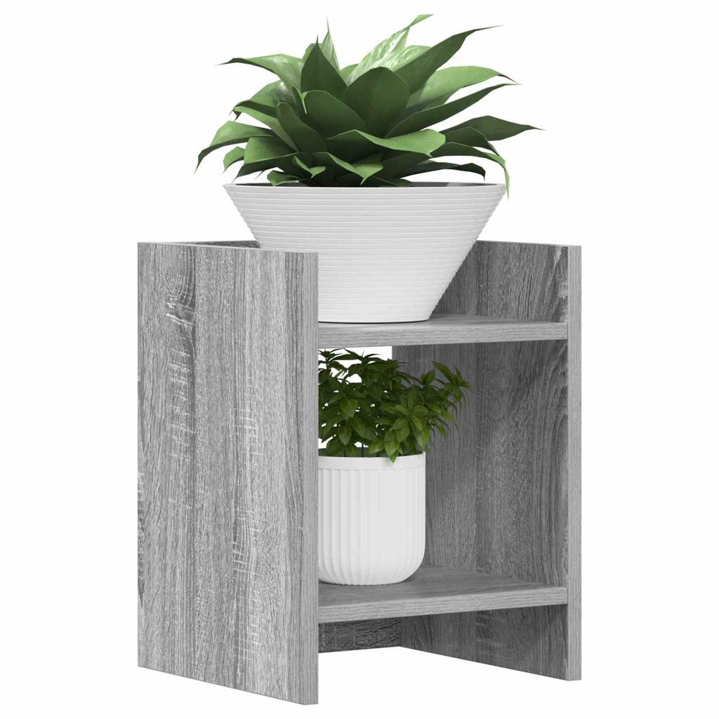 Plant Stand Gray Sonoma 30 x 30 x 40 cm Particleboard