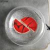 Double Glass Plate Creative Sushi Dessert Plate Restaurant Food Decoration Main Dish Nordic Style Home Kitchen Plate Tableware