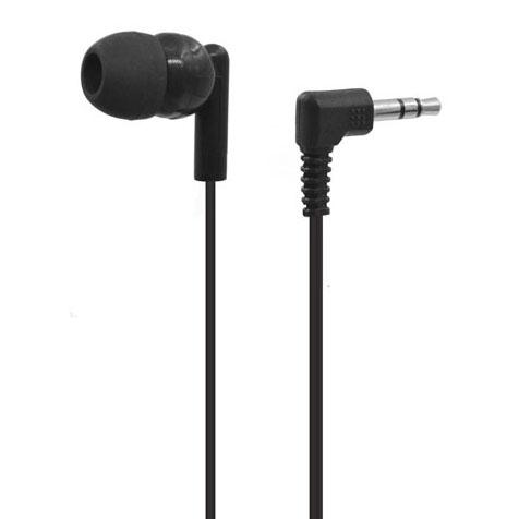 One Side In Ear Wired 3.5mm Music Earphones & Studio Gamer Headphones for Kids-Black 0.8m Cord