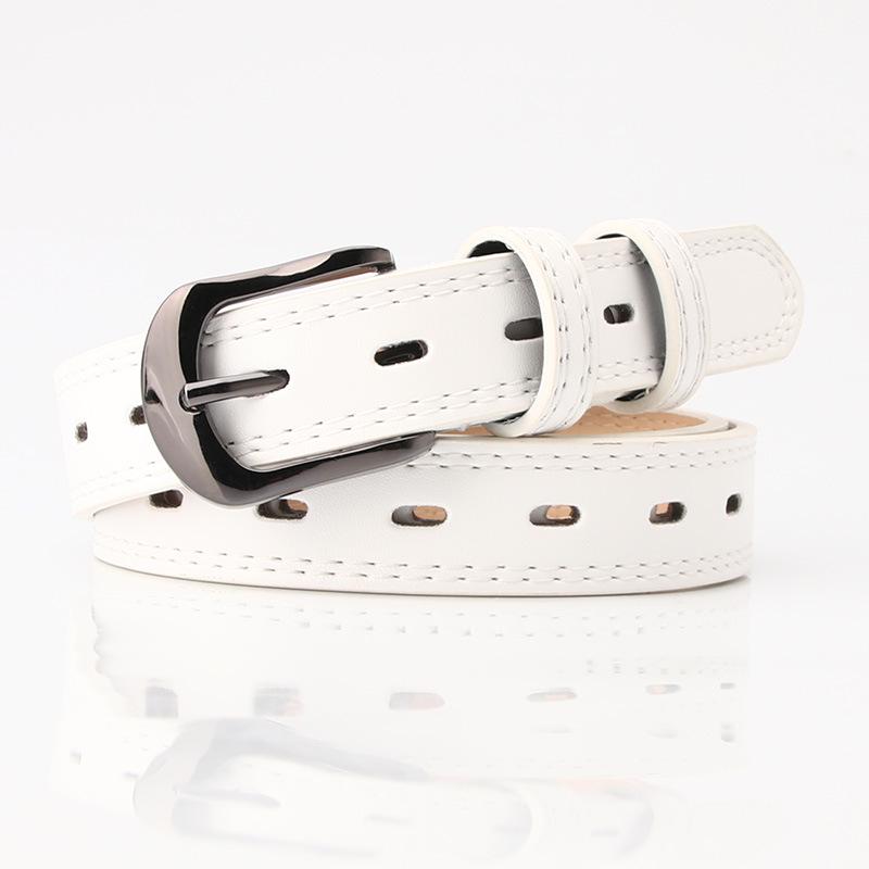 Ladies Belt Step On Double Line Decoration Fashionable Hollow Belt Women