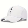 Unisex Personality Cross Embroidery Baseball Caps Spring and Autumn Outdoor Adjustable Casual Hats Sunscreen Hat Sports Cap