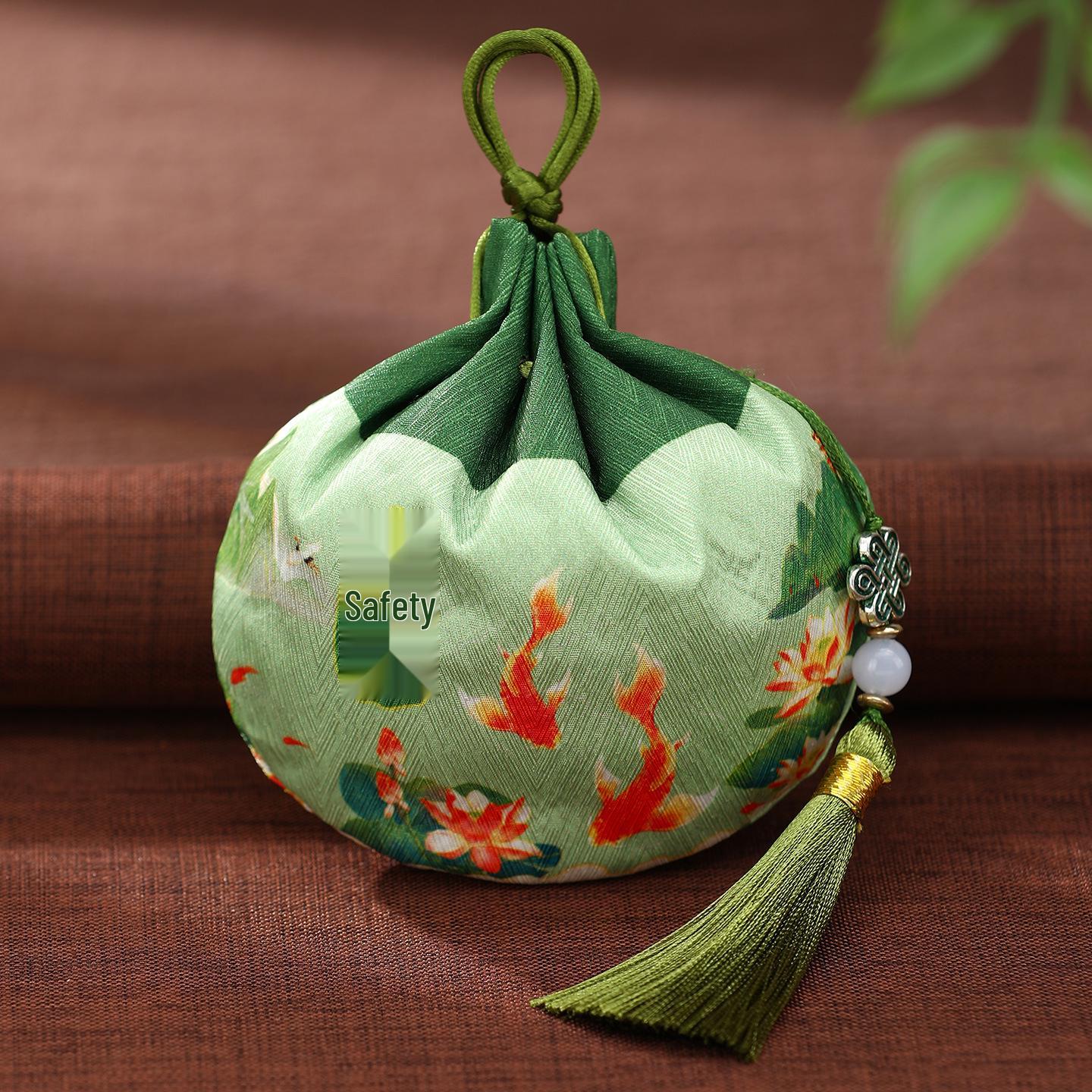 Dragon Boat Festival Embroidered Sachet Bag - Chinese Court Style Pendant & Car Decoration Empty Sachet