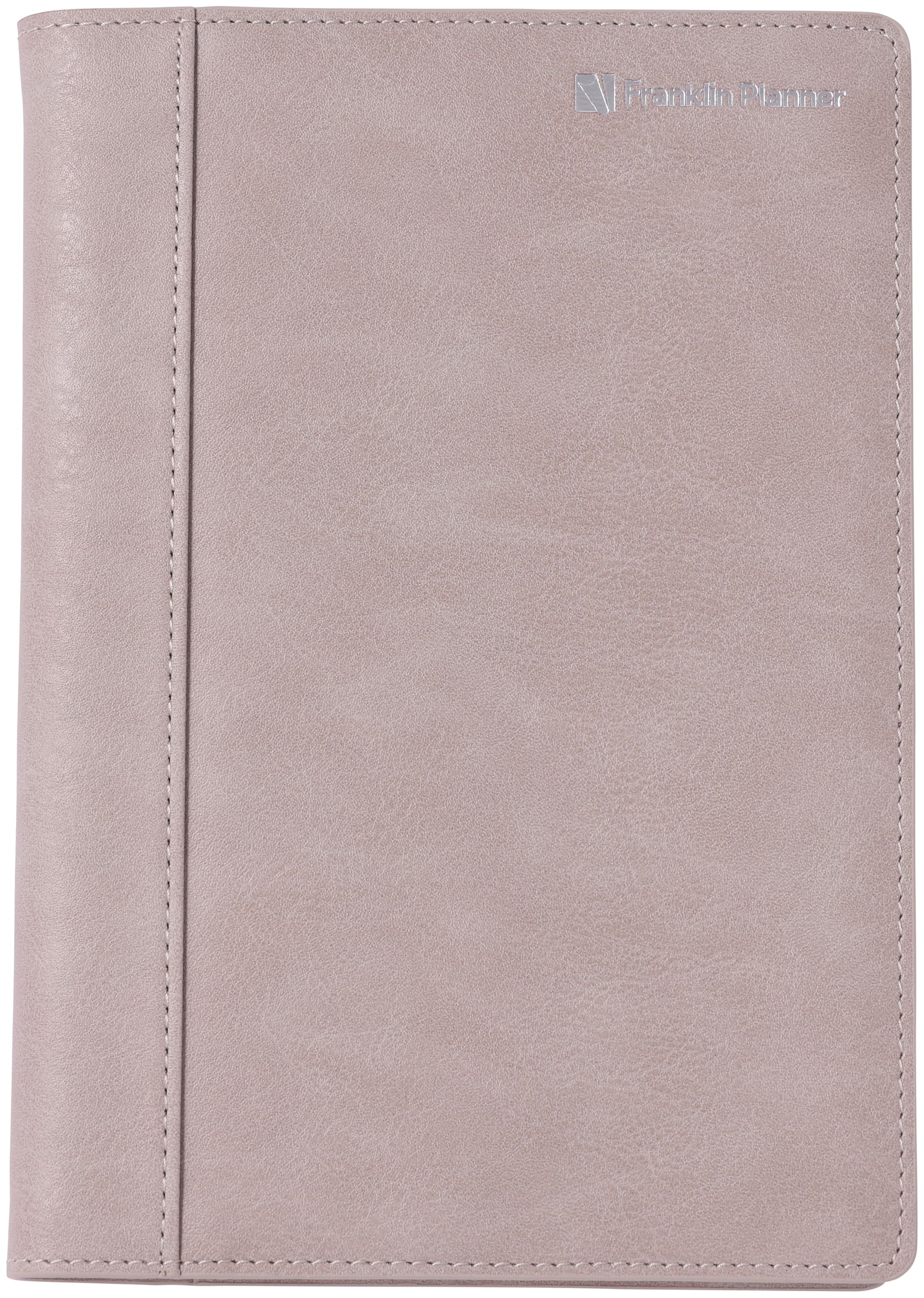 Franklin Planner Organizer, One Page Per Day, Starting April 2026, B6, Greige, PU 86778