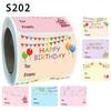 200 Stickers Per Roll for Birthday Celebrations, Adhesive Labels for Office Supplies, Decorative Tags, And Sealing Stickers.