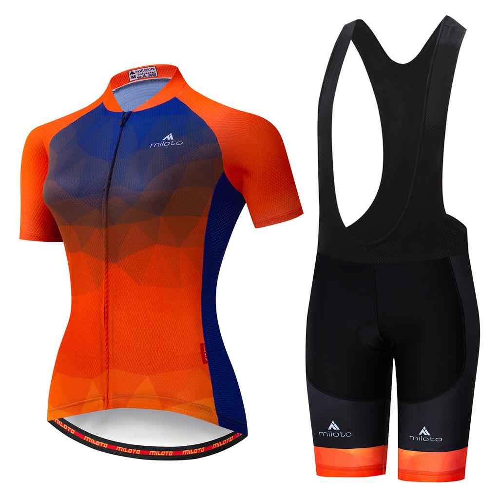 Cycling Suit Short Sleeve Strap Set, Women's Cycling Suit 2026 Summer Breathable Cycling Suit Set
