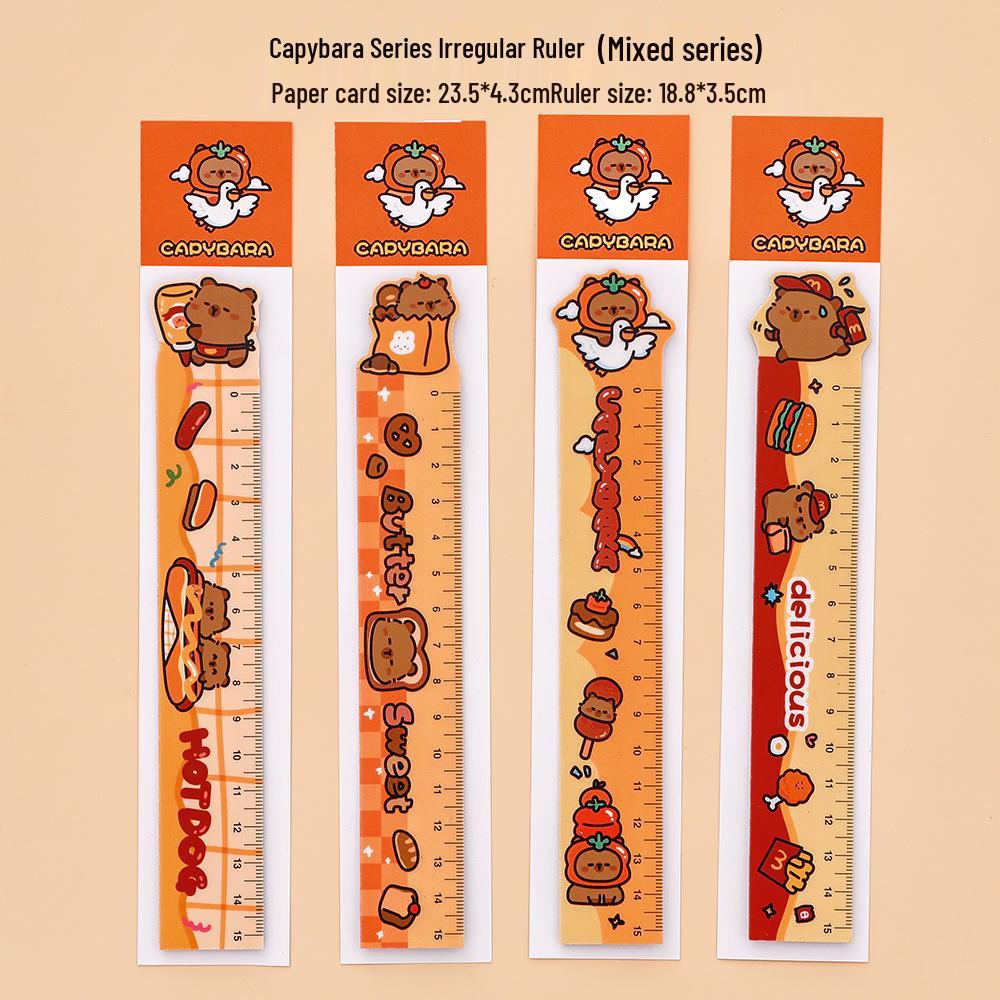 

Магнитная закладка и линейка капибара: Милые, Необычные Мультяшные Канцелярские Товары 15cm Scale