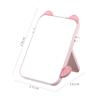 Small Folding Makeup Mirror Portable Handheld Makeup Mirror Student Dormitory Desktop Compact Mirror Dressing Tool