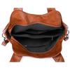 Frauen PU Leder Große Kapazität Schulter Tasche Damen Vintage Schulranzen Taschen 2025 Sommer Designer Handtasche Tote Umhängetasche