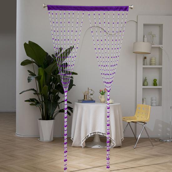 Yousheng Love Heart Beaded Curtain Decorative Bead String Curtain Tassel Room Divider Screen for Doorway Living Room Wedding Decor