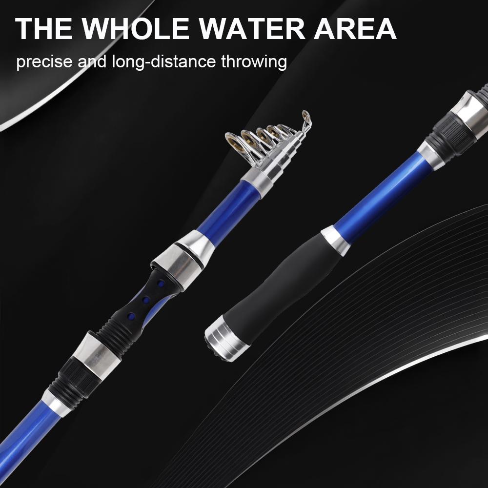 Telescopic Rock Fishing Rod 1.8M/2.1M/2.4M Spinning Fly Carp Feeder Carbon Fiber Mini Travel Ultra Light Fly Fishing Rod Pesca