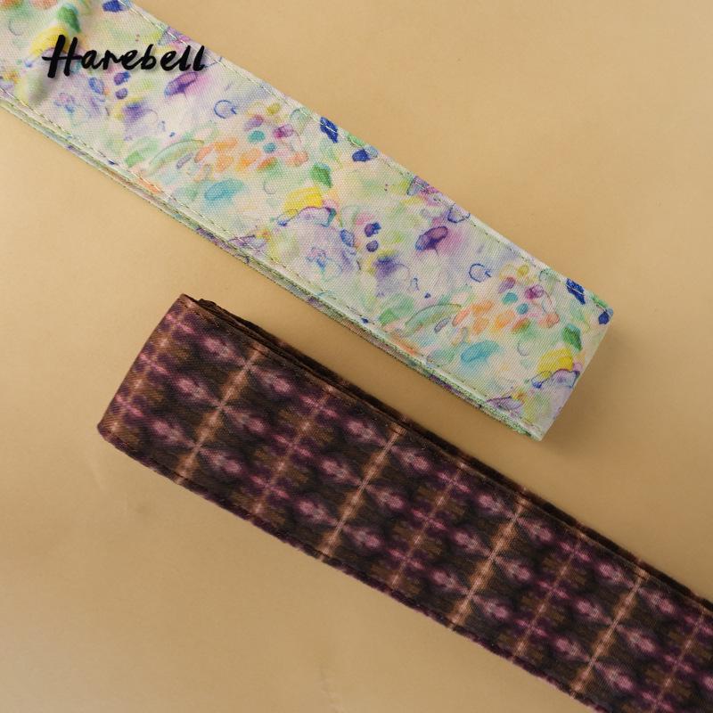 Retro Dark Style Purple Shadow Faux Leather Guitar Strap