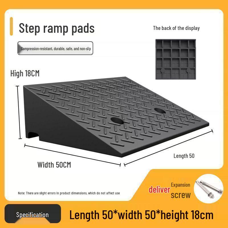 Rubber Curb Ramp Pad for Cars and Home