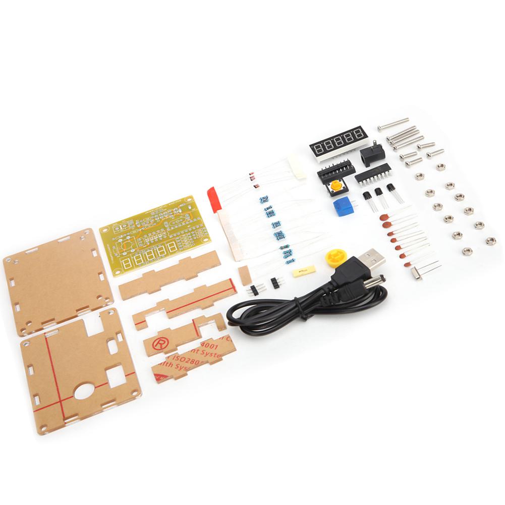 

Модуль лічильника частоти 1 Гц 50 МГц Модуль кварцевого осцилятора Тестер Модуль DIY Kit з жовтим футляром