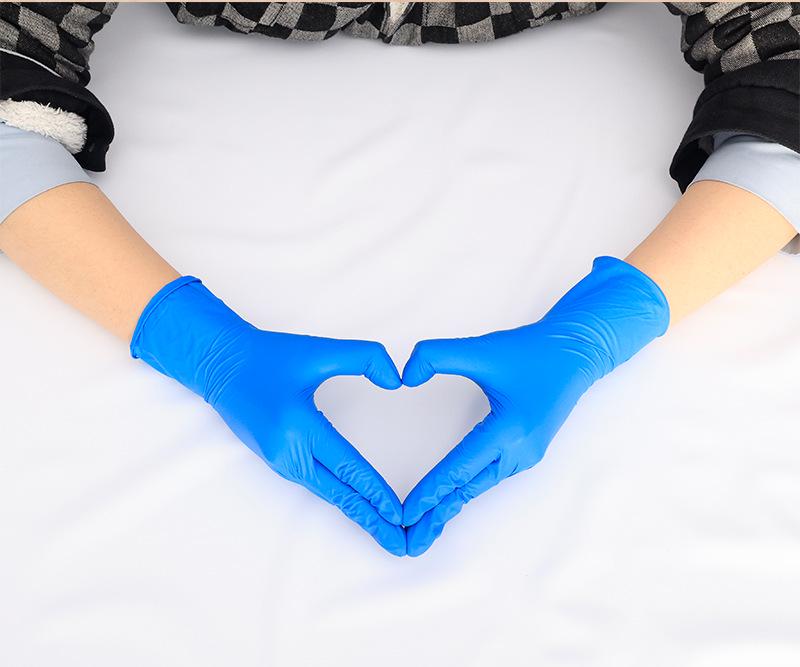 Thickened Non-Slip Disposable Nitrile Gloves: Oil, Acid & Alkali Resistant for Protective Household Cleaning