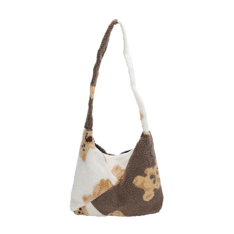 Fashionable And Stylish Plush Shoulder Bag For Women In 2023 Trendy Casual Commuter Large Capacity Crossbody Bag