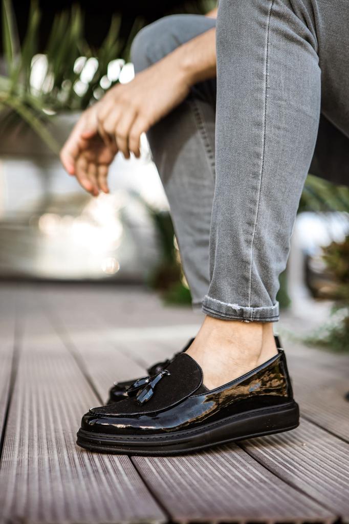 Chekich H Neue Kollektion CH002 Klassischer Loafer Pelle Schuh Weiß Schwarz Braun Tan