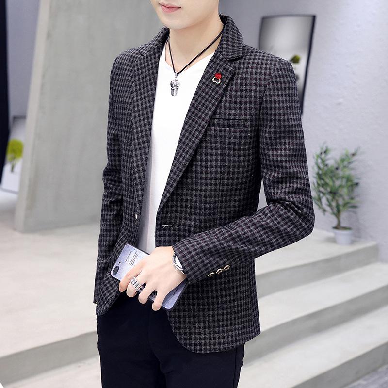 Buy Men's Slim Fit Korean Casual Suit 