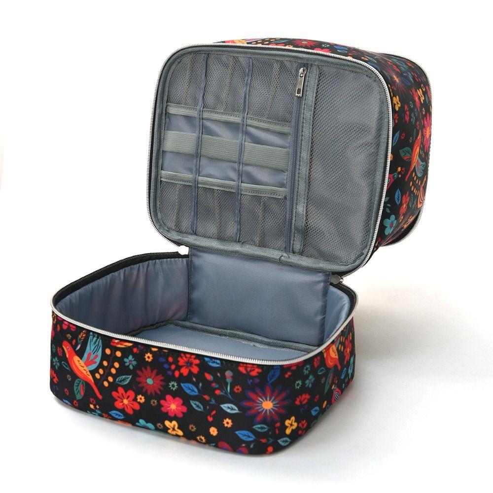 Large Capacity Nail Polish Organizer Bag Double Layer Nail Care Kit Bag  Nail Care Tool