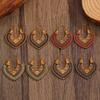 Bohemian Floral Totem Earrings: Elegant High-End Carved Accessories for Women