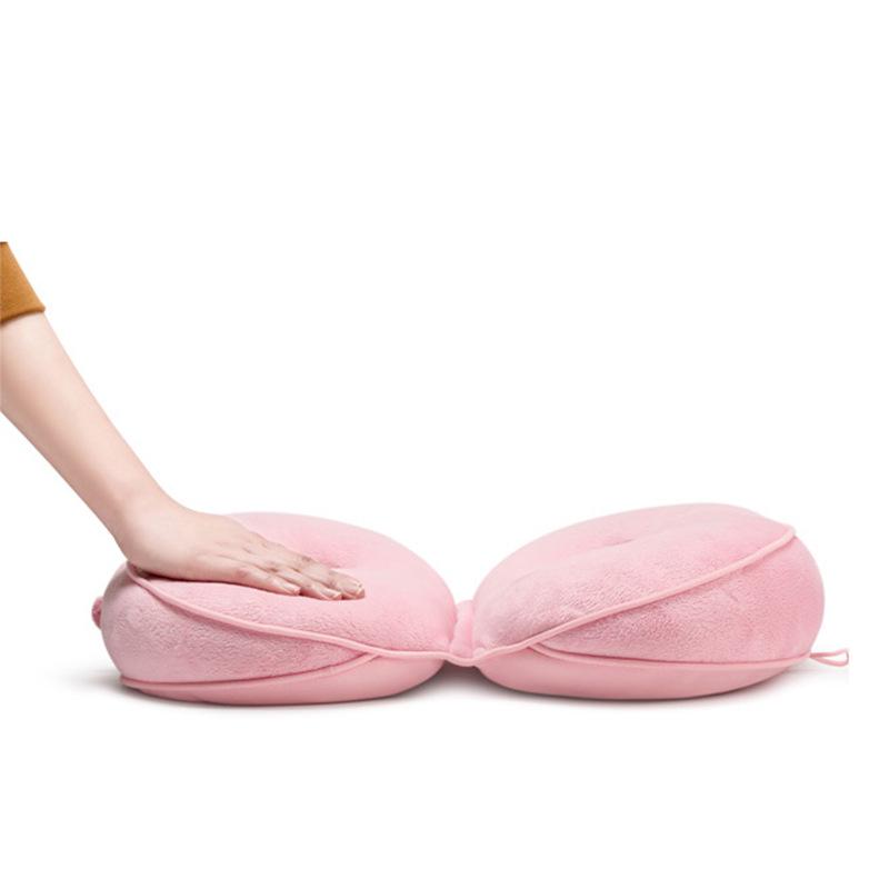 Latex Particles Waist and Buttocks Multifunctional Plush Chair Cushion for Students and Office.