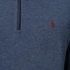 Polo Ralph Lauren Embroidered Logo Pattern Half-Zip Pullover Sweatshirt Men Sweatshirts Blue 710812963-010