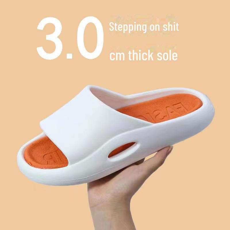 Men's Trendy Non-Slip Indoor/Outdoor Slippers with Thick Sole - Perfect for Summer, Bath, and Home Use