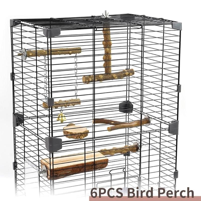 6pieces Bird Stand Improve the Living Experience of Birds with Versatile Stand Easy to Clean Perfect for Bird Habitat