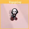 Spooky Entertaining And Brooch Featuring Iconic Jigsaw Clown In Dark Metal Perfect For Halloween Costumes And Accessori Personal
