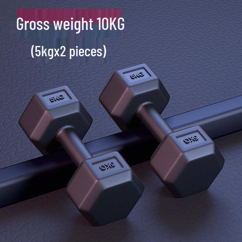 Hexagonal Dumbbell Pair for Men, Women, and Kids - 2/3/5/10kg Fitness Equipment for Home.